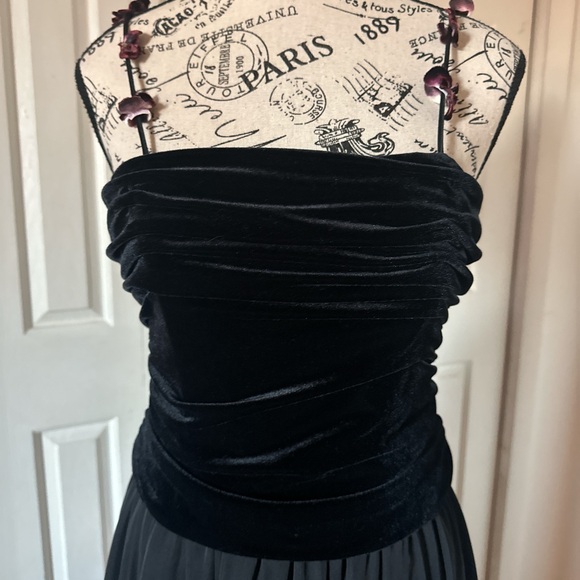 Velvet Floral Maxi Dress - Picture 2 of 6